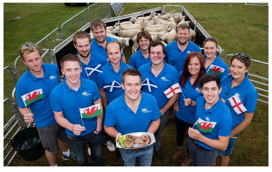 NSA Next Generation Ambassadors, a group of young sheep farmers promoting UK produce
