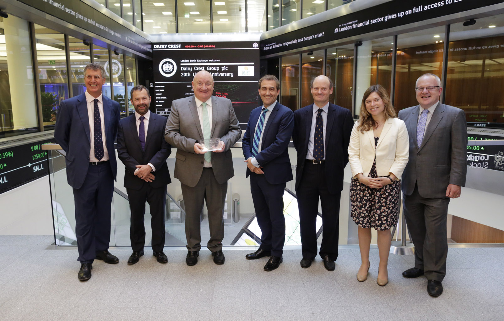 Dairy Crest opening the Stock Exchange