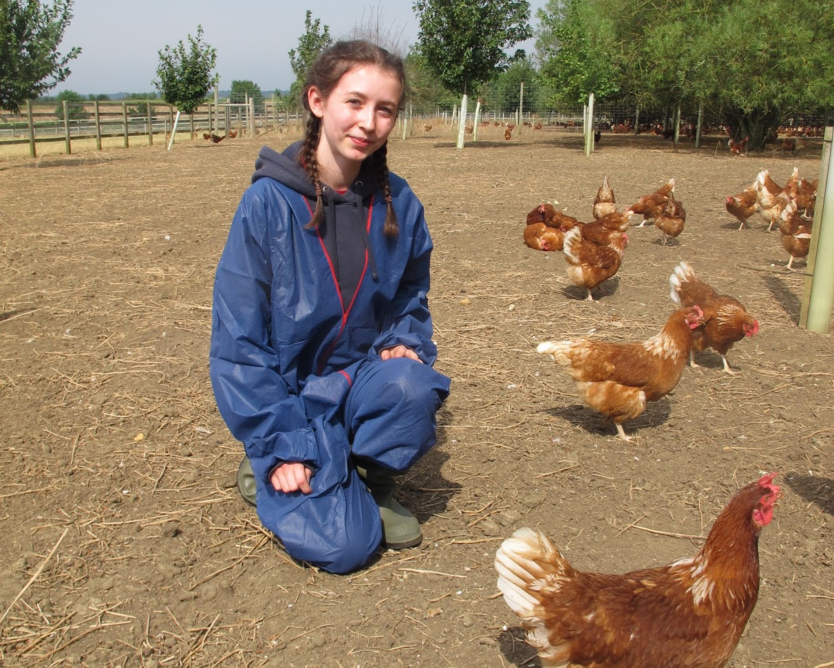 Egg campaigner Lucy Gavaghan was said to be impressed by RSPCA Assured farm