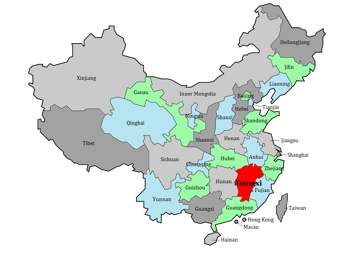 Jiangxi Province, one of China’s key agricultural regions