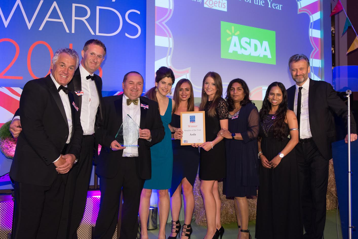 Asda wins British Turkey Retailer of the Year - and the evening also raised more than £5,000 for the children’s medical charity Sparks