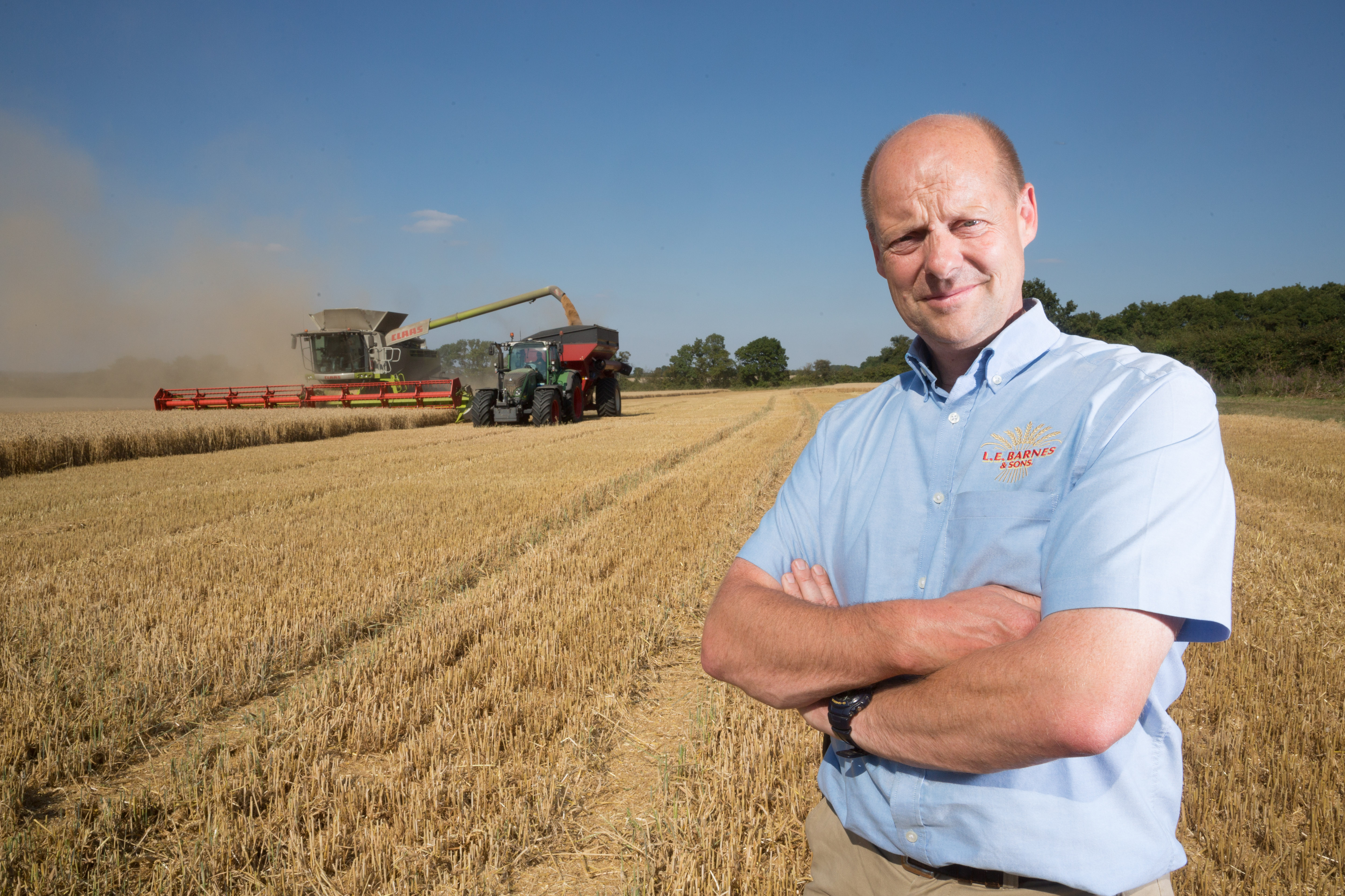 Robert Barnes, one of the farms that supplies weetabix with wheat