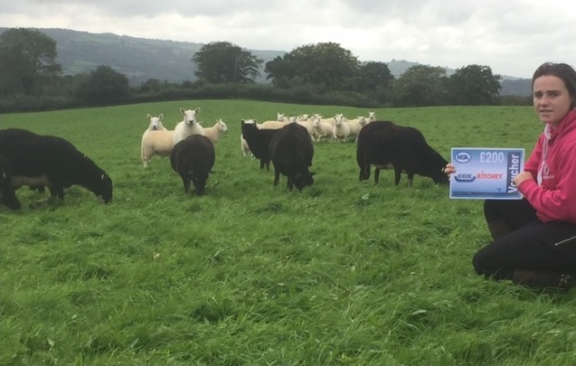 Young shepherd Cathryn Jones has won £200