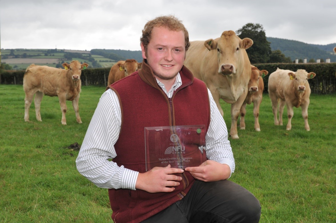 Last year’s Welsh Livestock Award winner, Nicholas Rogers, Presteigne