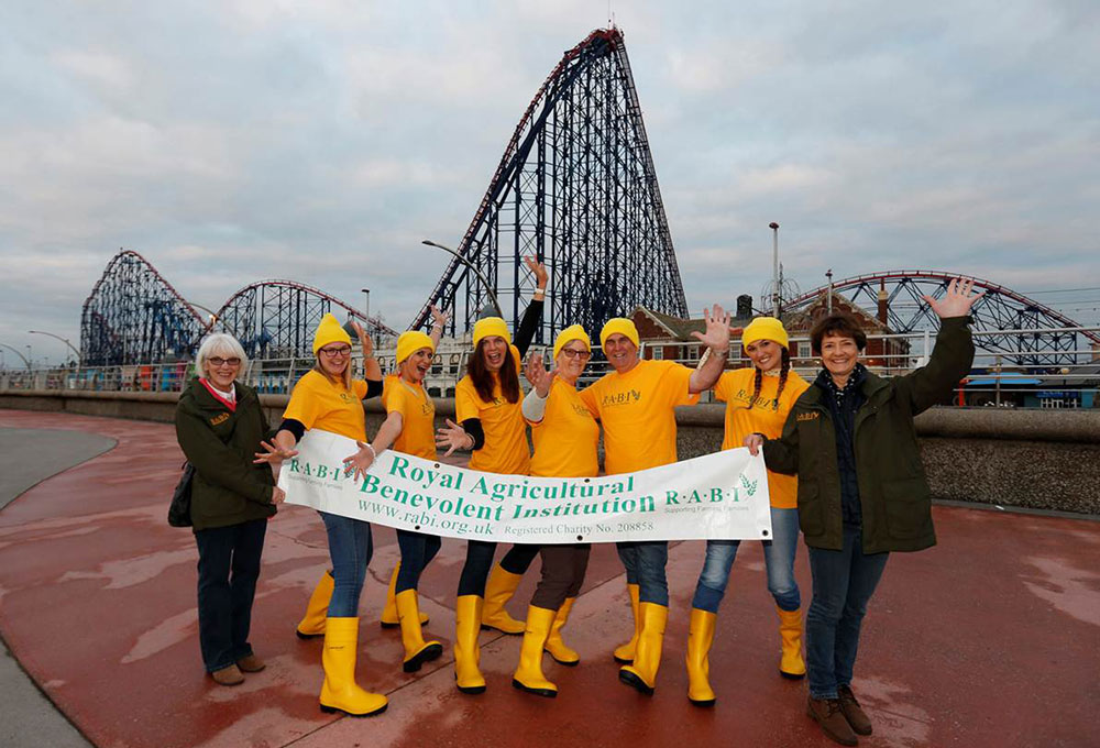 A group of intrepid R.A.B.I staff and supporters climbed the 420 steps, or 235ft, to the top of the highest peak on ‘The Big One’ rollercoaster at Blackpool Pleasure Beach