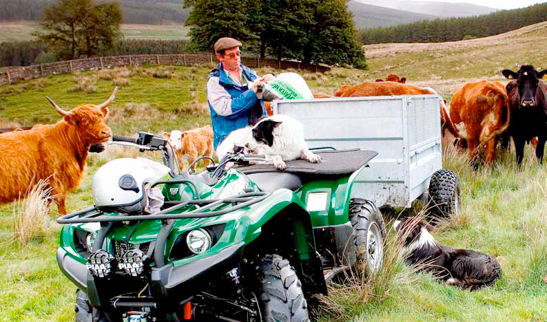 Quad bikes are the most common items which end up stolen, according to NFU Mutual