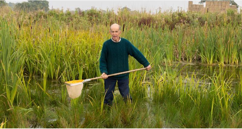 Richard Waddingham from Norfolk accepted the Marsh Award for Wetland Conservation