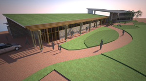 Photo shows an artist’s impression of the new Centre