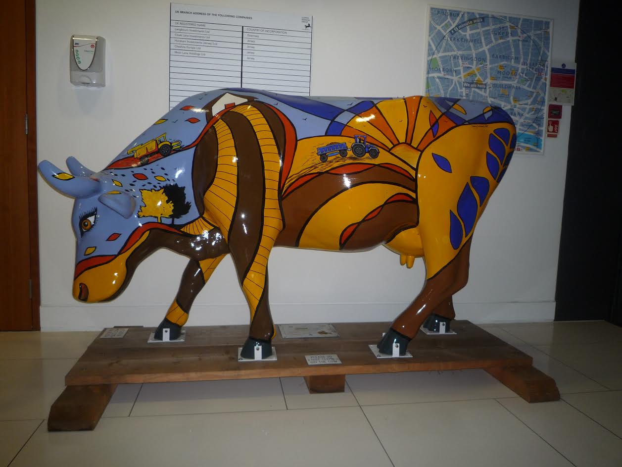 Moo Holland will be sold by auction with funds going to a rural charity that helps farmers
