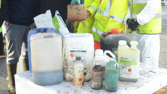 The farmer had the hazardous waste for 45 years and had originally bought it to get rid of rabbits (Photo: Roscommon County Counci)