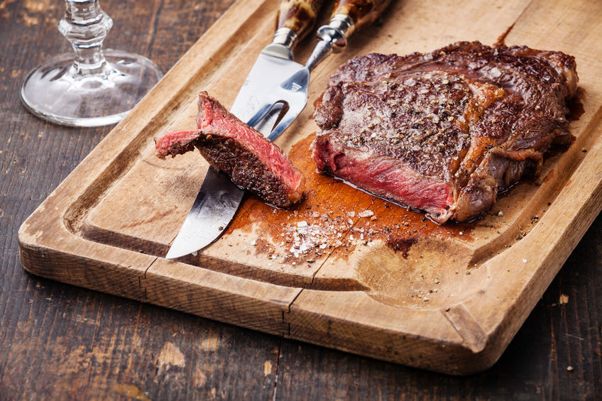 Various cuts of beef and lamb were available to try