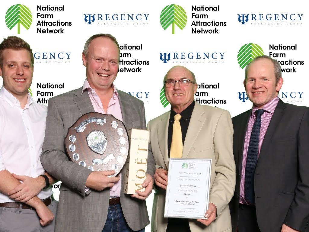 Last year’s Large Farm Attraction Winner, Cannon Hall Farm near Barnsley, Yorkshire receiving their award