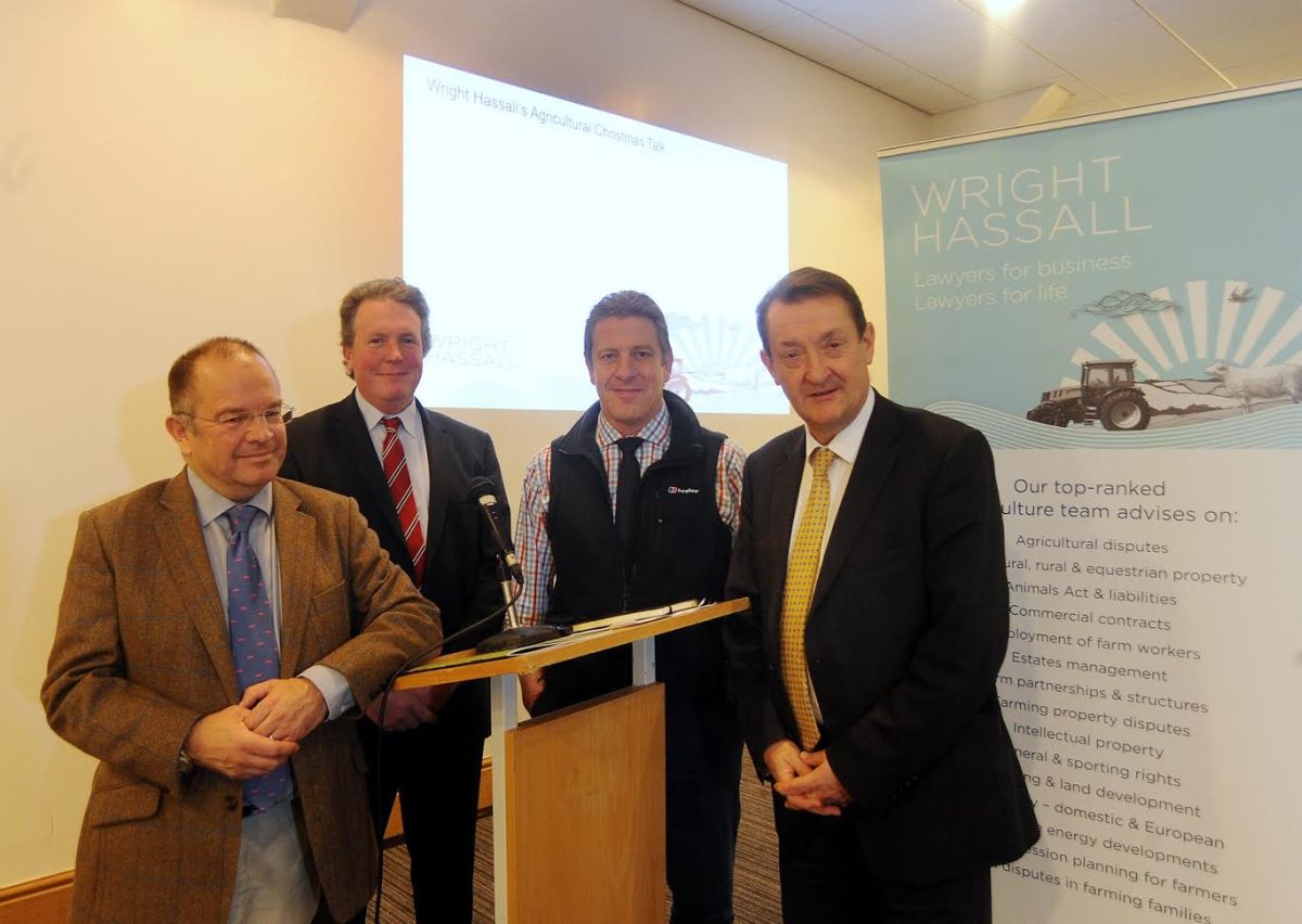 L-R – Paul Rice (Wright Hassall), Adam Quinney (AHDB), Oliver McEntyre (Barclays), Nick Abell (Wright Hassall / CWLEP)