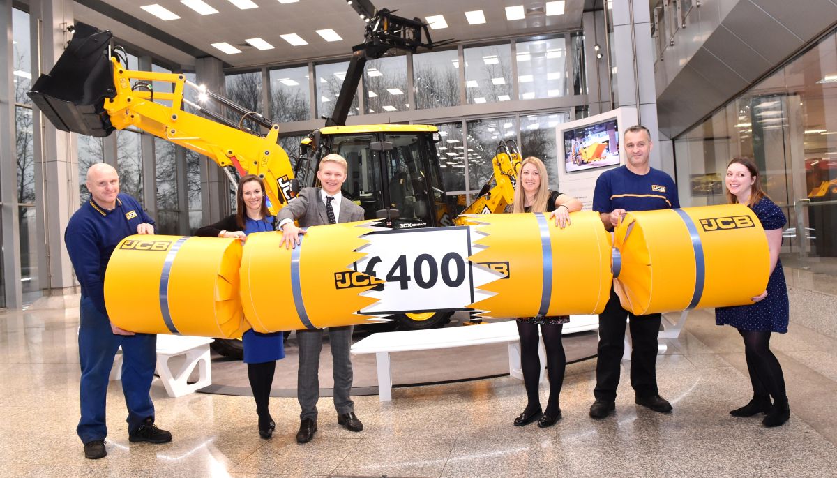 JCB employees will share a festive bonus pot worth more than £2 million