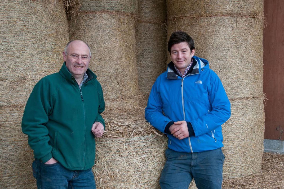 Bill Gray (left) and Peter Eccles (right) - Prestonhall Farms and Saughland Farm are the seventh of nine new monitor farms