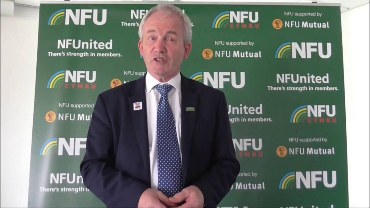 Stephen James, NFU Cymru President said Brexit has 'undoubtedly dominated' 2016