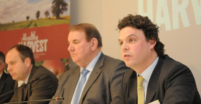 Nick von Westenholz (right) was appointed to the role as NFU Director of EU Exit and International Trade