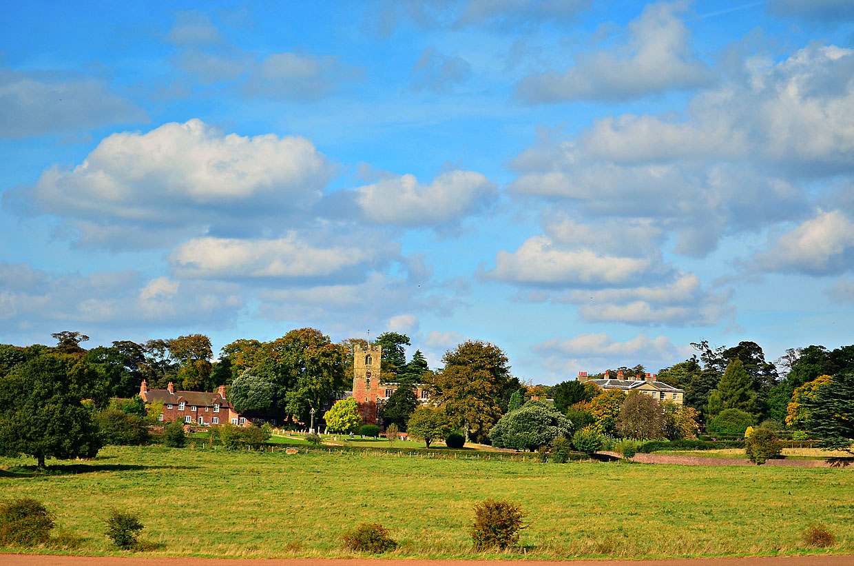 Strelley Village and Hall, in Nottinghamshire 