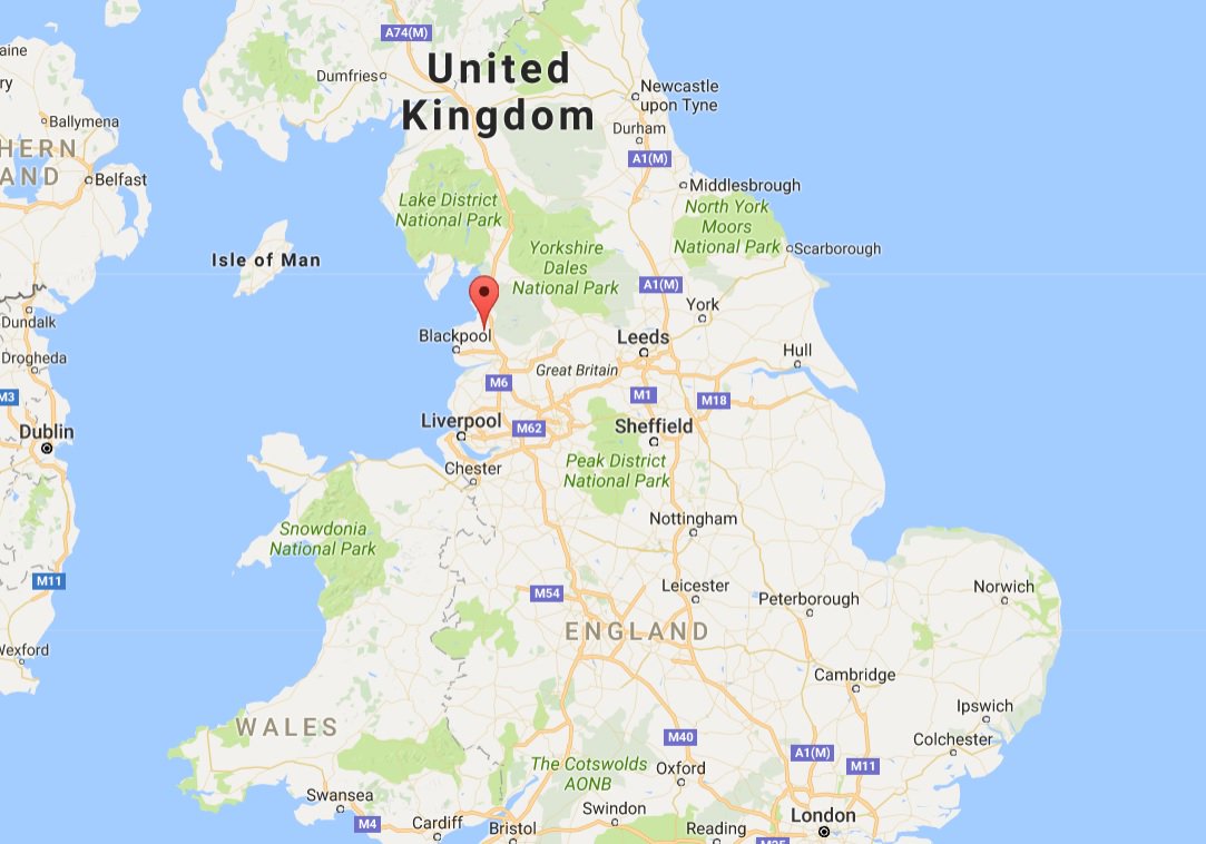 (Google Maps: Wyre, Lancashire)