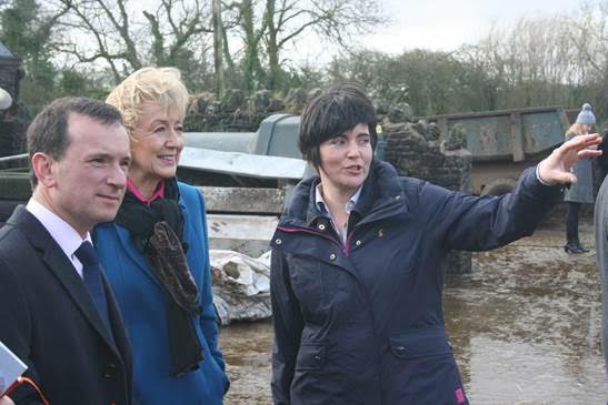 Ms Leadsom was joined by Secretary of State for Wales, Alun Cairns MP, for the visit to Abi Reader’s Goldsland Farm