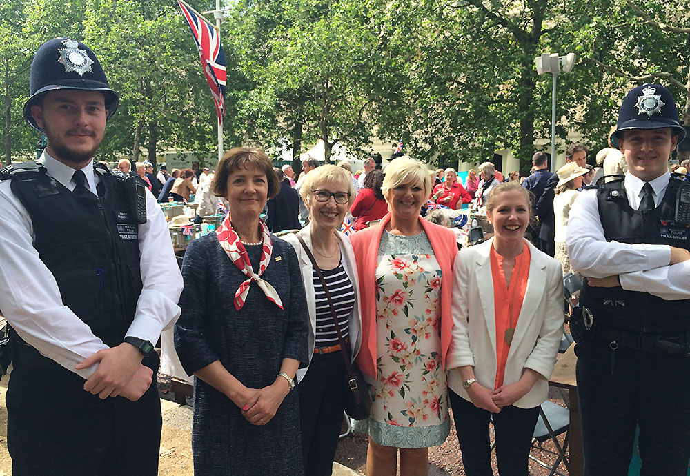 R.A.B.I representatives enjoying The Patron’s Lunch in London on 12 June 2016, as part of HM The Queen’s 90th birthday celebrations