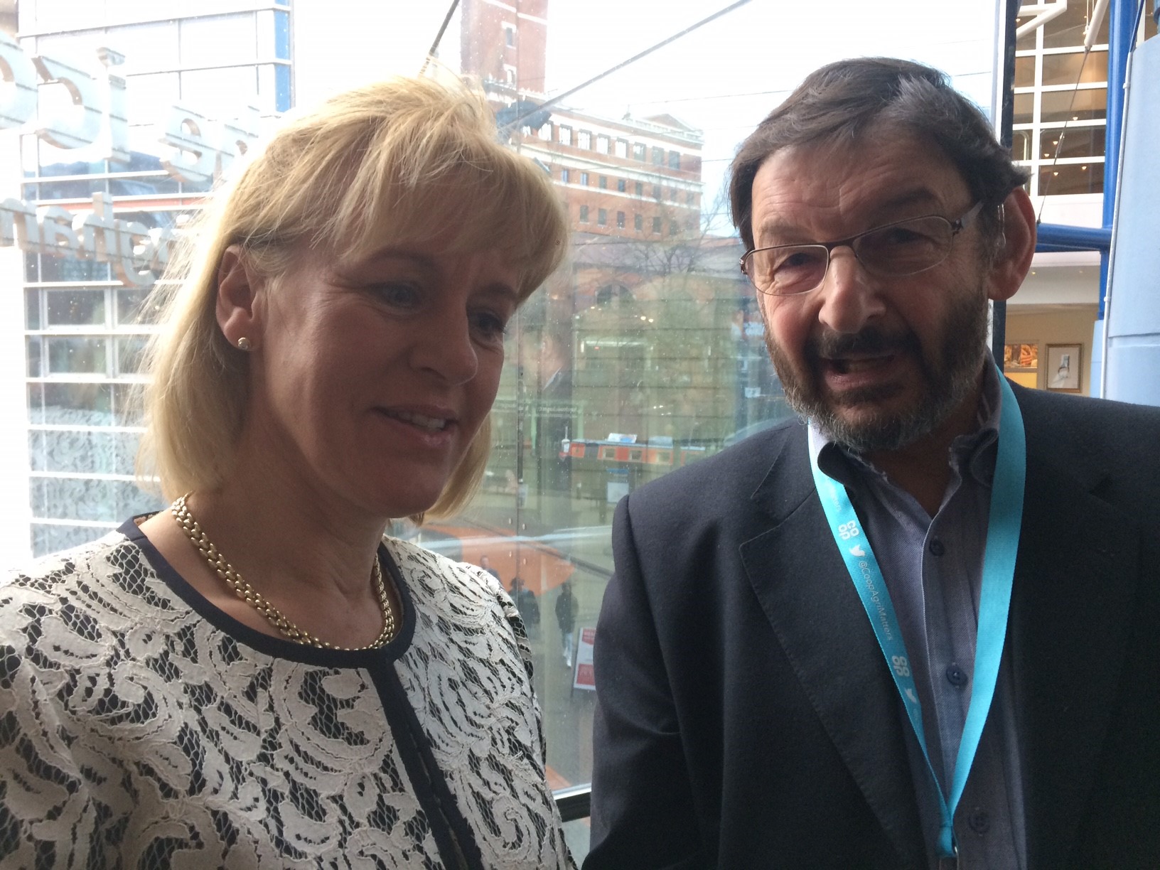 Minette Batters, NFU deputy president and Nicholas Saphir, OMSCo executive chairman