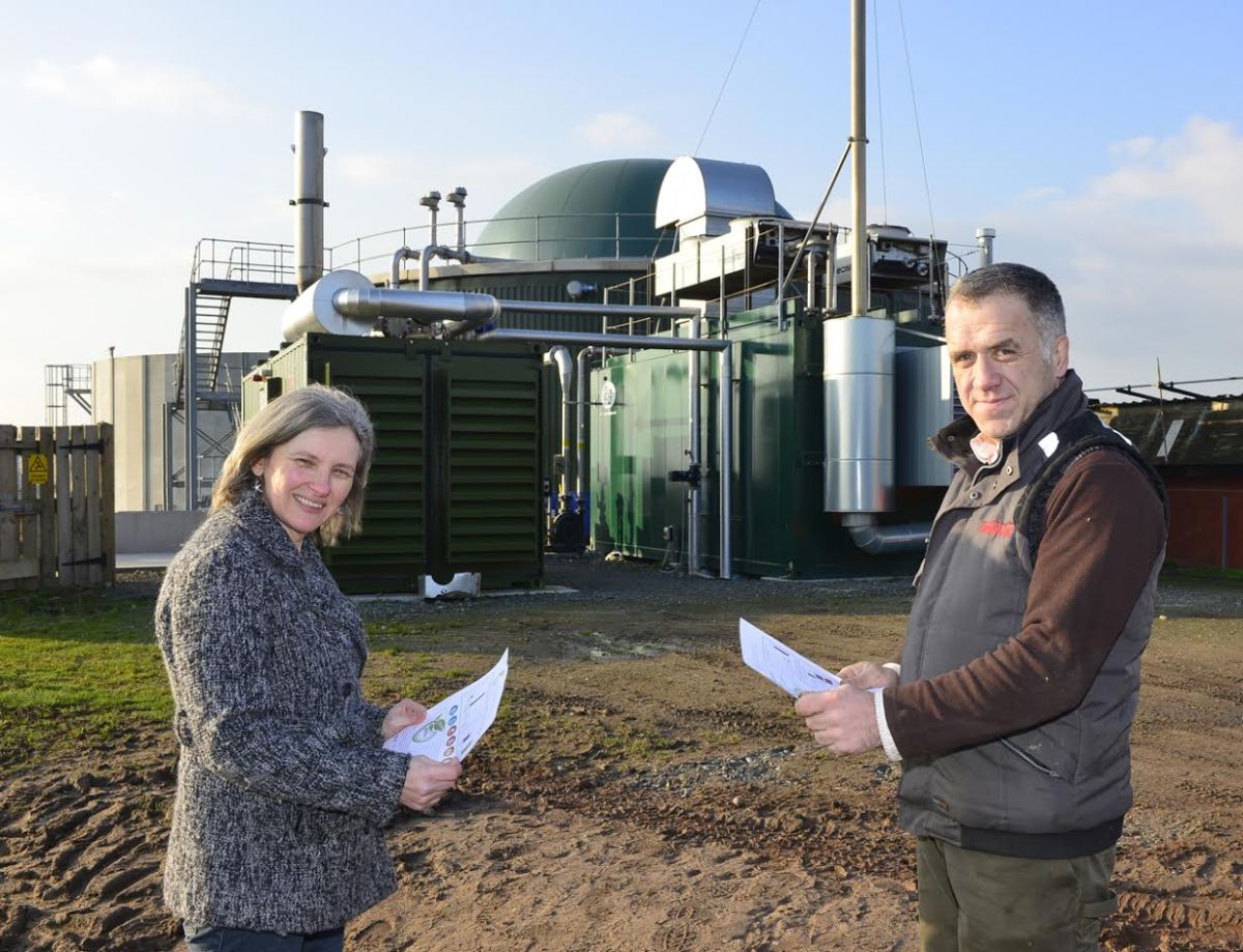 Farmer receives 'green' accolade for environmental efforts (R - farmer Neil Furniss)