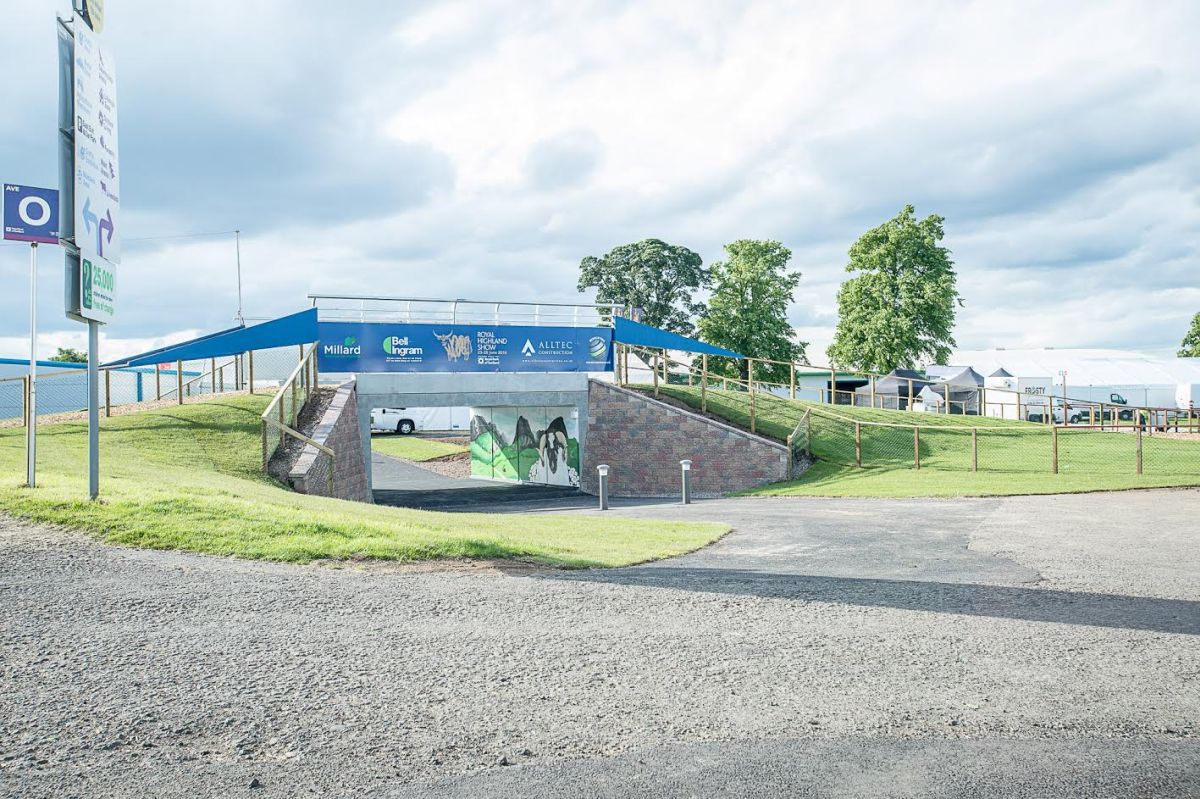The underpass was part of a £1.6m investment of improvements at the Royal Highland Centre