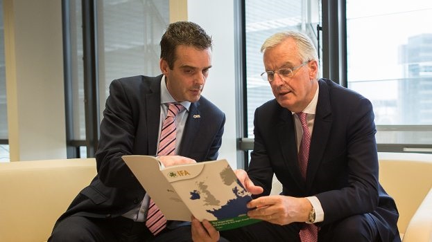 IFA President Joe Healy (L) has said Brexit cannot derail farming and food growth targets