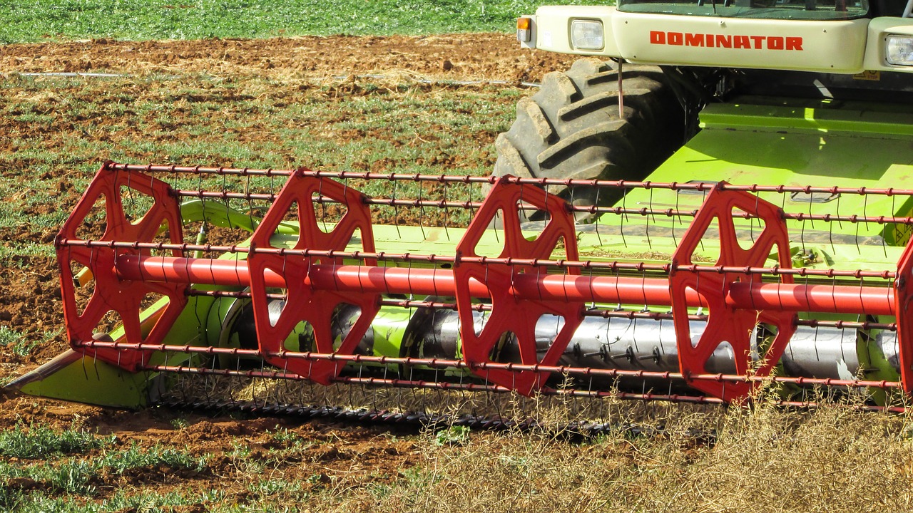 The 30-year-old man's leg was stuck in a threshing machine (Stock photo)