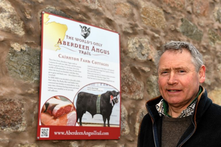 Farmer Ken Howie, the brains behind the Aberdeen Angus trail