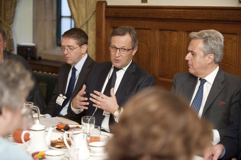 Tomas Pietrangeli (middle), managing director for Arla UK