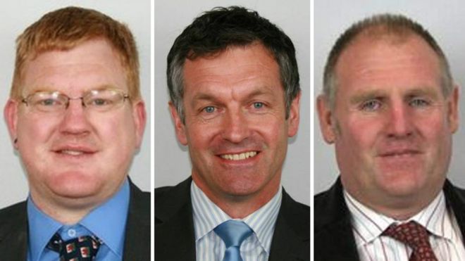 L-R: Gary Price, Aled Davies and Gwynfor Thomas  (Photo: Powys Council)