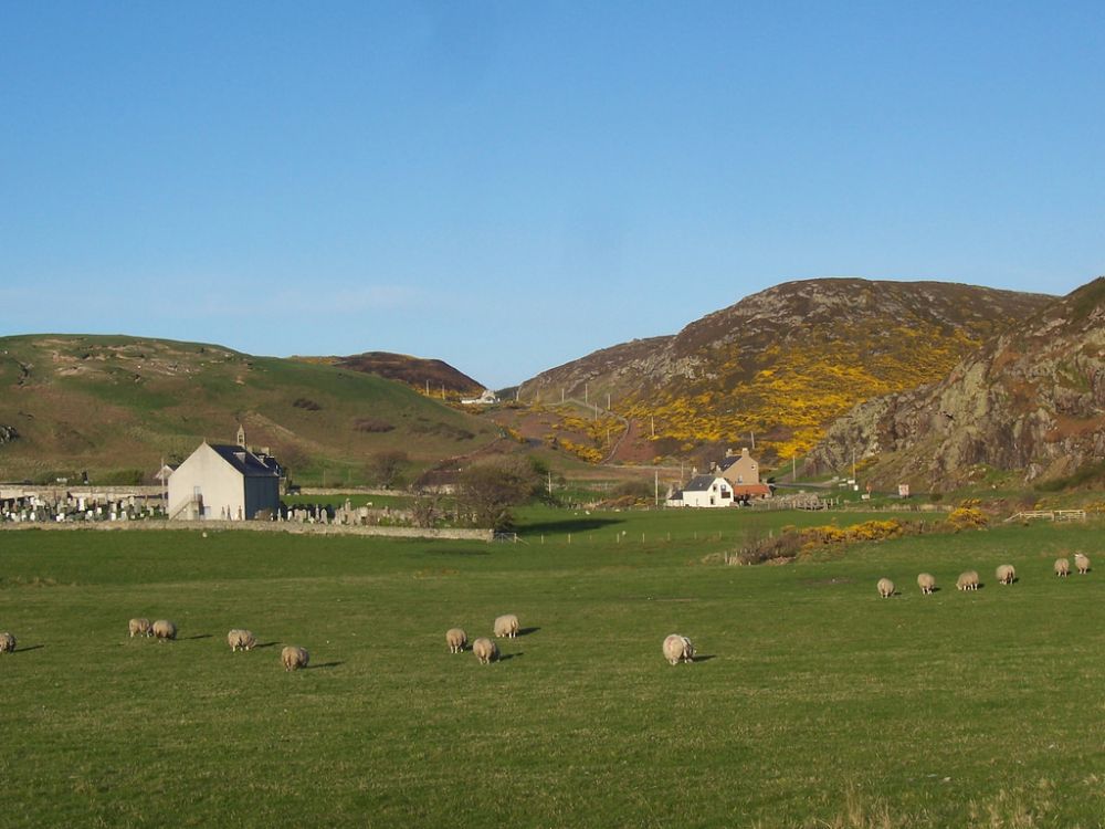 A farm in Bettyhill, north Scotland (Stock photo)