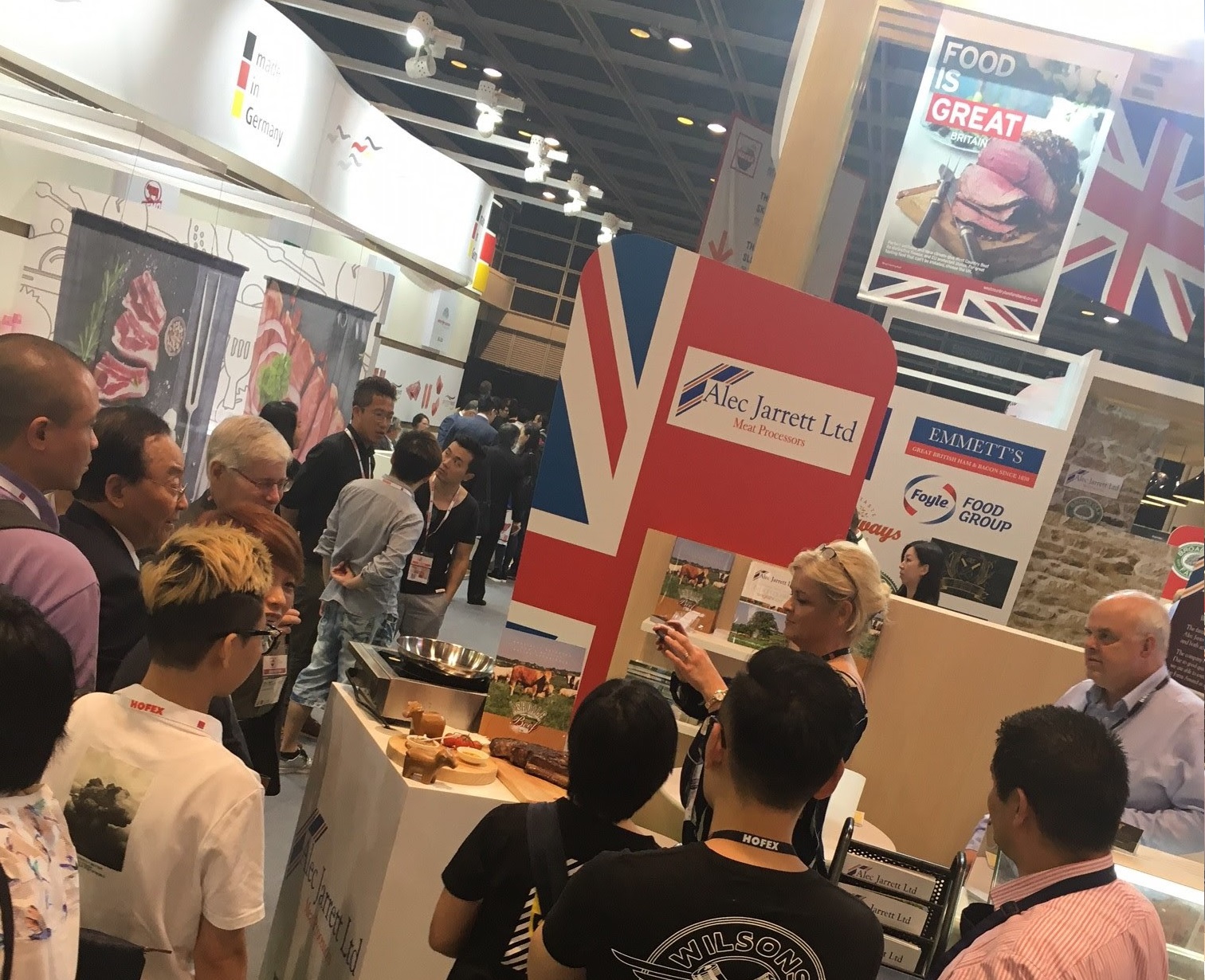 British produce is on an oriental adventure to showcase the work UK farmers do (Photo: AHDB at Hofex in Hong Kong)