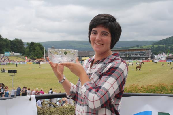 Pictured is last year's Wales Woman Farmer of the Year, Abi Reader (Photo: NFU Cymru)