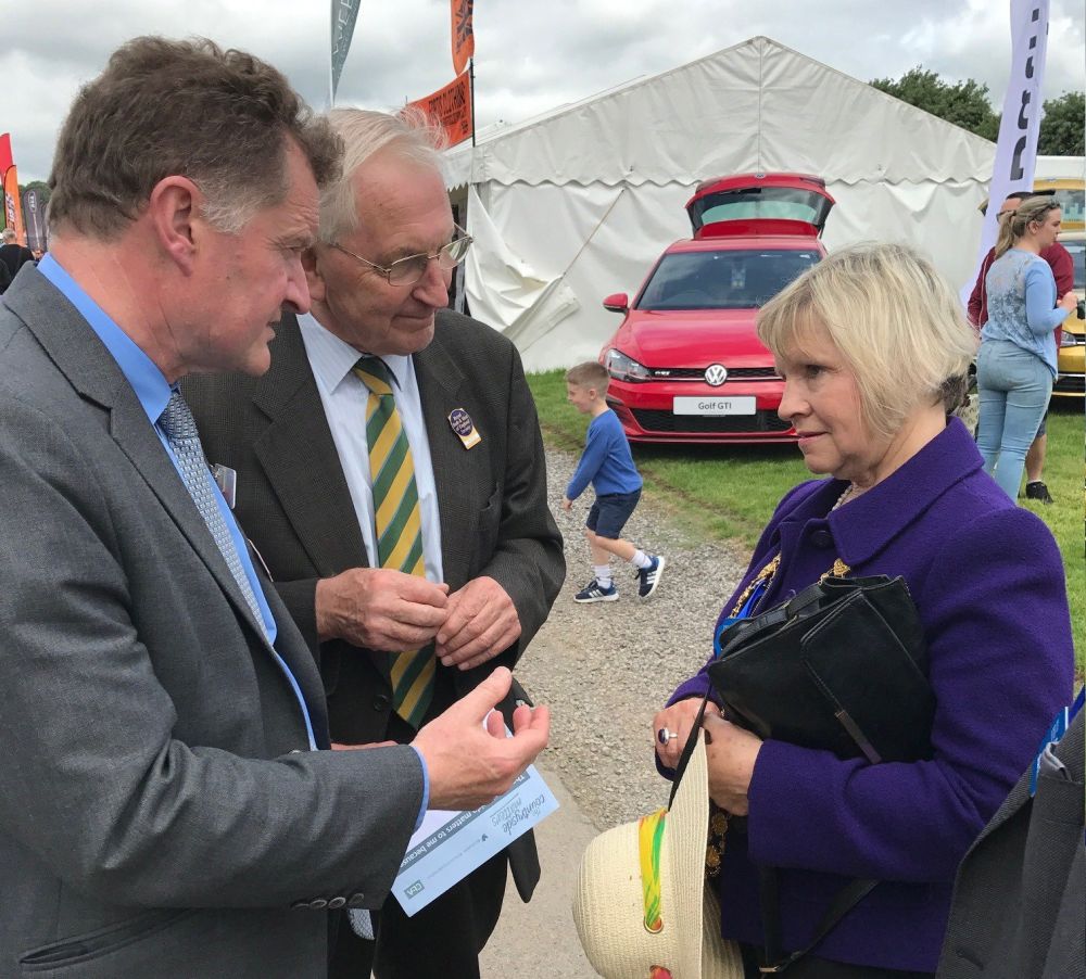 CLA's Ross Murray (L) attended the Royal Bath and West show to promote the campaign 'Countryside Matters' (Photo: @CLASouthWest)