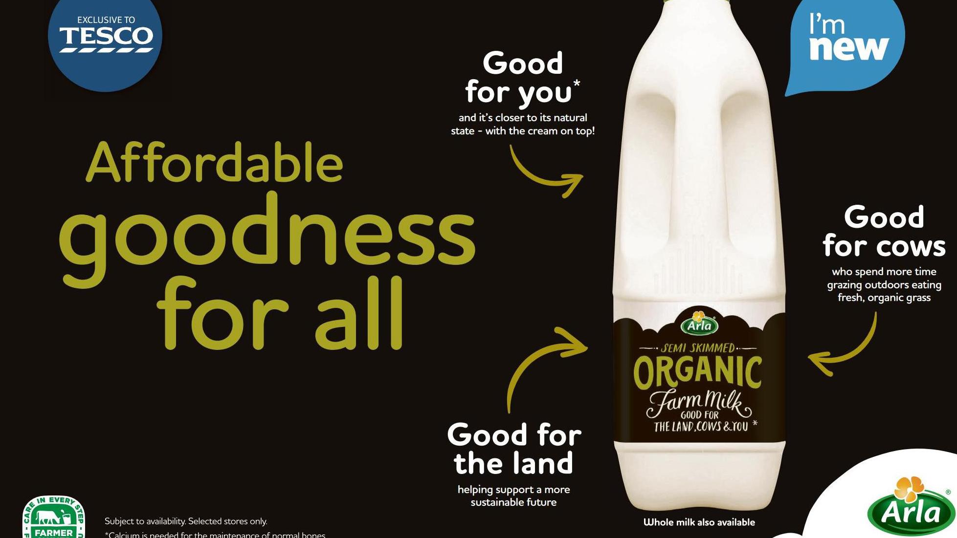 The ad claimed the milk was 'helping support a more sustainable future' but the regulator said it was misleading