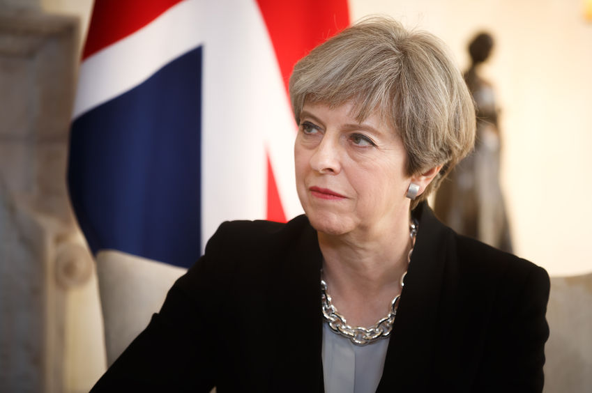 Theresa May visited a farm in Wales