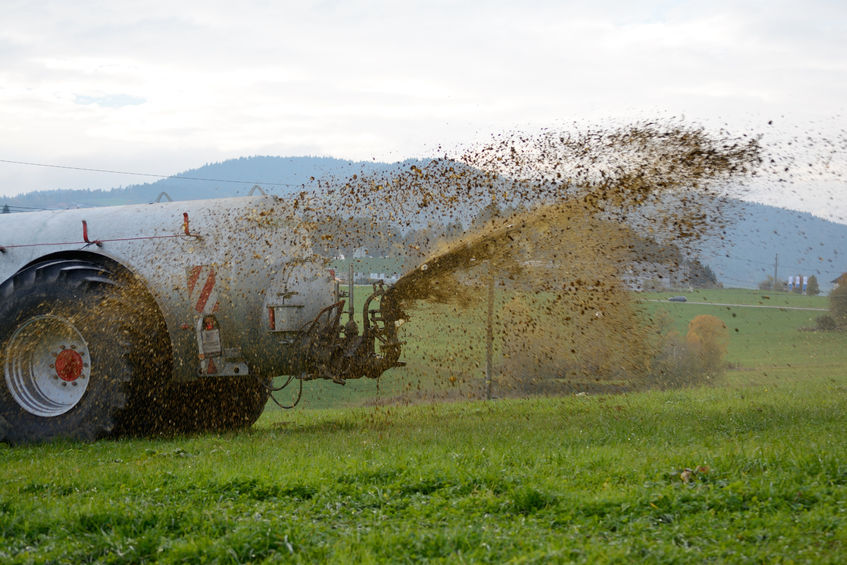 The farmer poured his slurry onto a field full of illegal ravers (Stock photo)