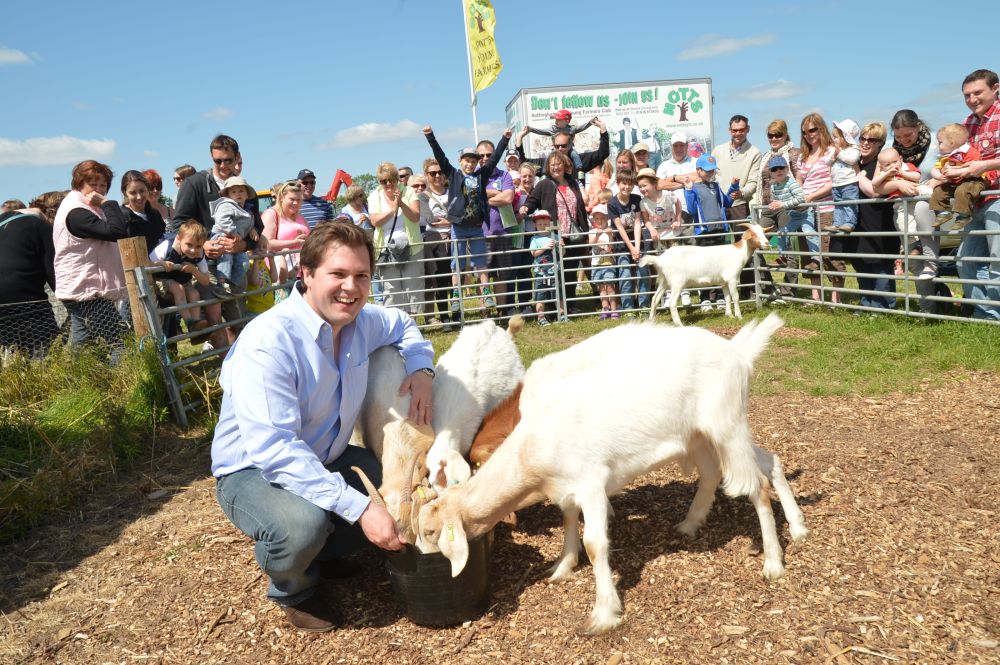 Estimates indicate that over 250,000 people visited a farm on the day