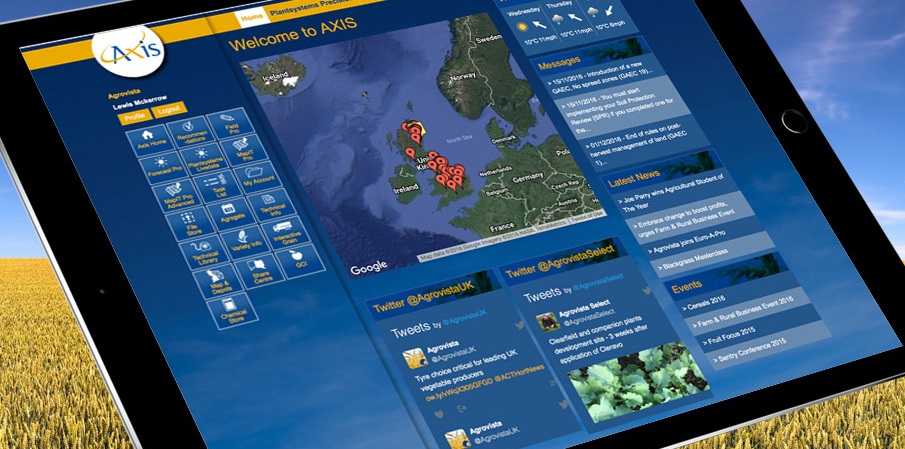 Axis is a cloud-based technical information exchange system that allows agronomy and precision farming data to be uploaded and shared in real time