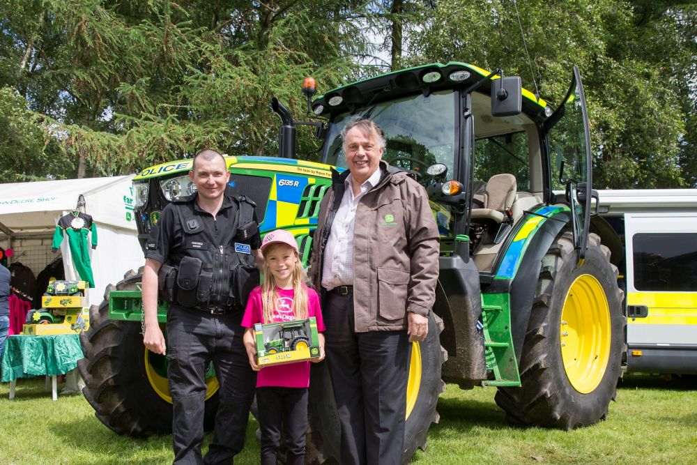 PC David Mackay, Emily Woodyatt and Geoff Brown of Ripon Farm Services
