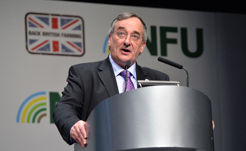 NFU President Meurig Raymond attended the meeting with top bankers to discuss finance (Photo: NFU)