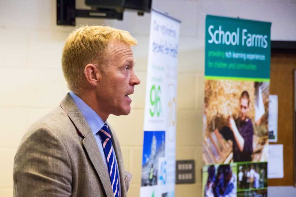 Adam Henson, TV presenter and Director of Cotswold Farm Park, spoke at the conference