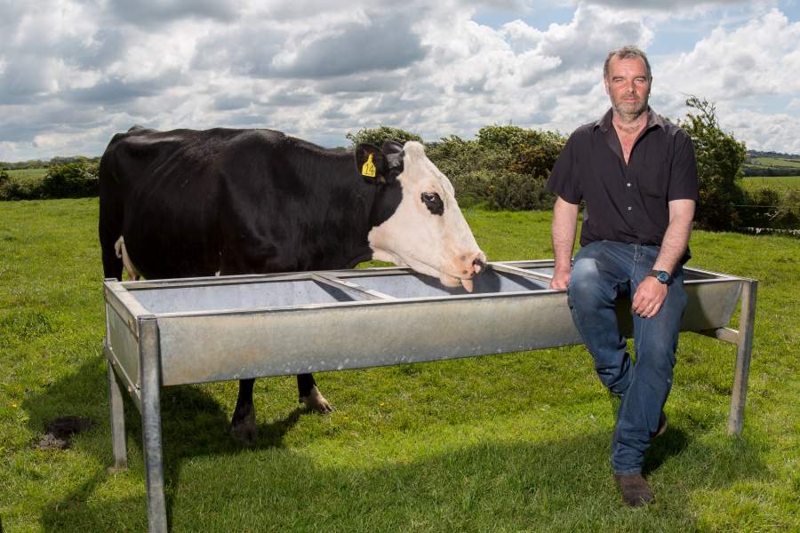 43-year-old Wyn broke his back after he 'spooked' a cow