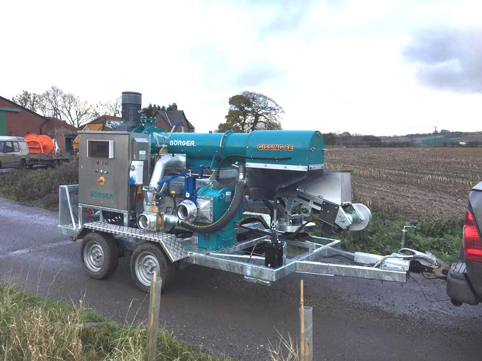 Gissing's custom-built container system with Borger's pumps and macerator