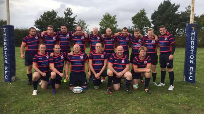 Josh Gilbert (back row, fourth from left) (Photo: Thurston Rugby Club)