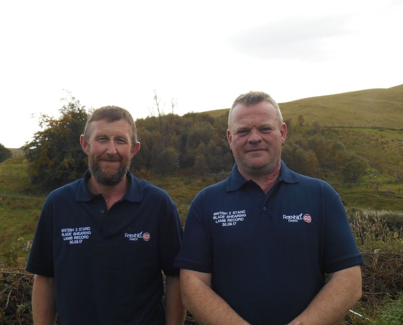 Welsh shearers Gareth Owen and Clive Hamer