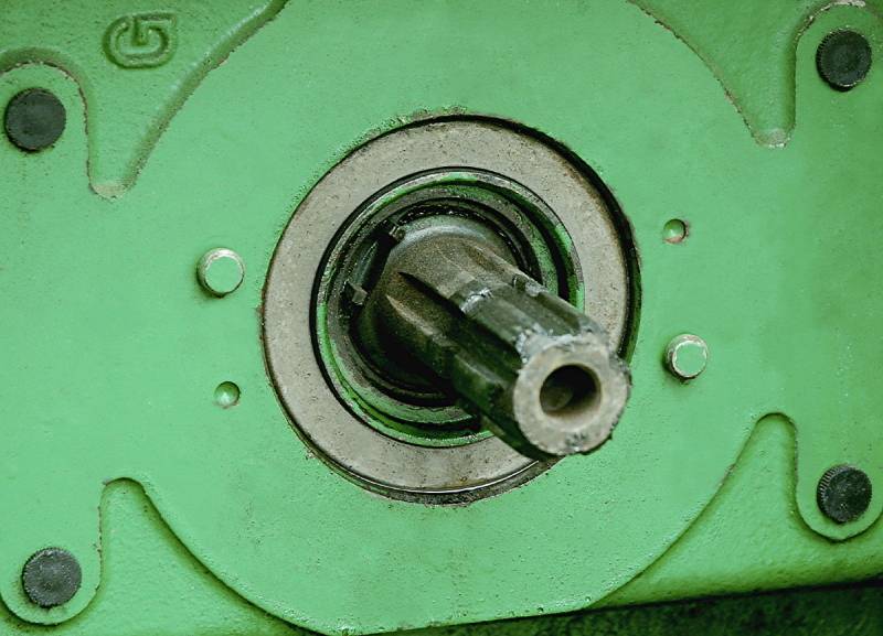 A PTO at the rear end of a tractor